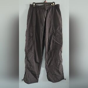 NWT Black Parachute Cargo Pants Women XL